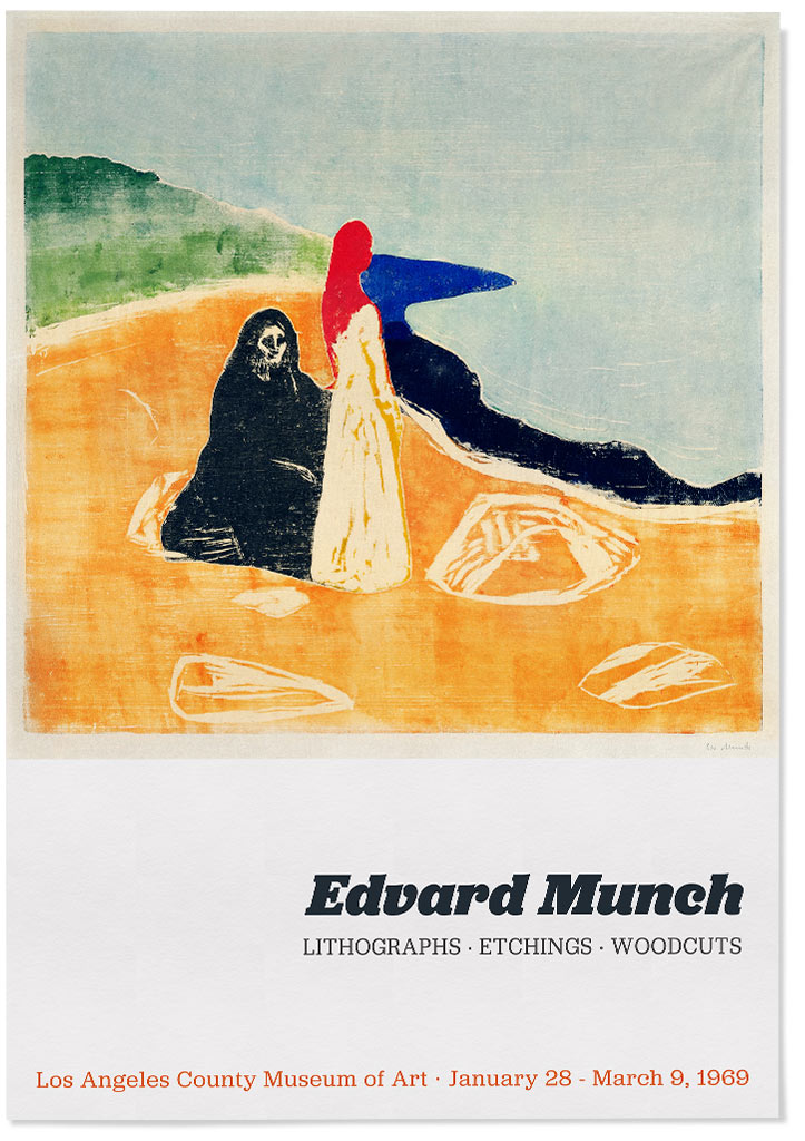 Edvard Munch Art Posters Two Women on the Shore – Posterist