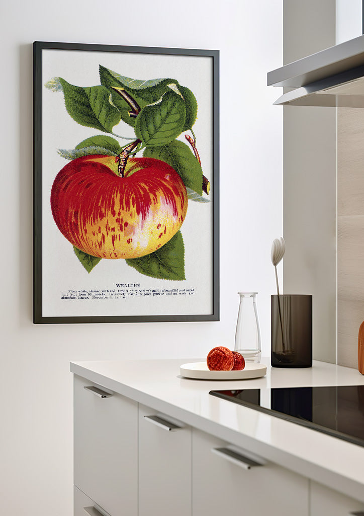 Kitchen Poster - Apple