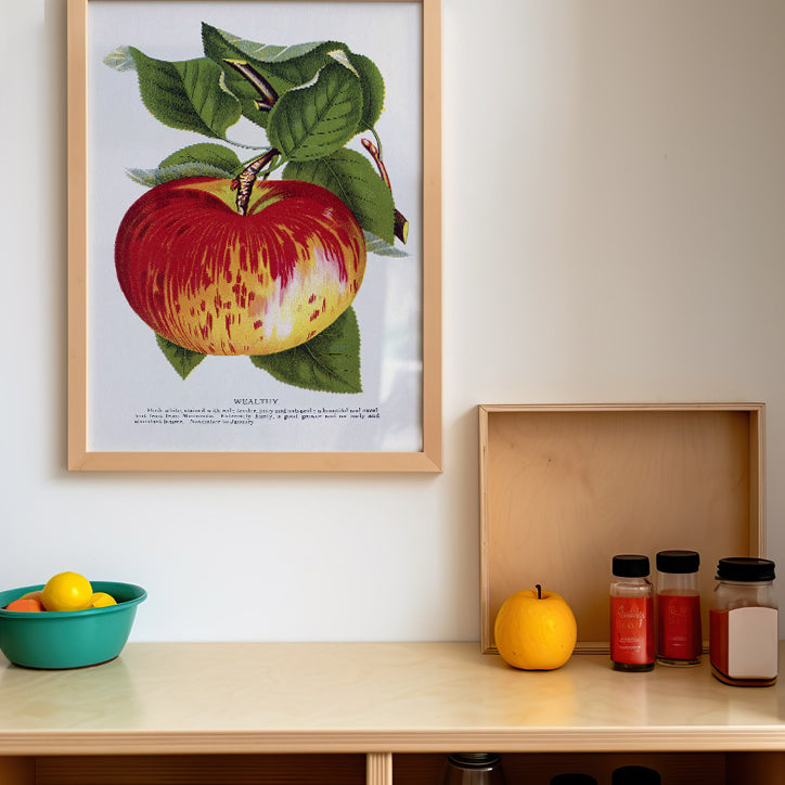 Kitchen Poster - Apple