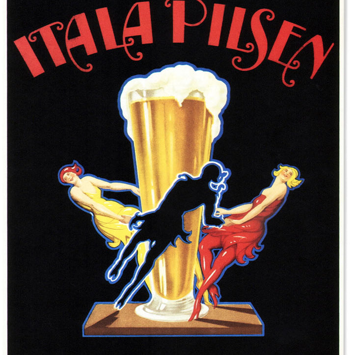 Vintage Italian Beer Advertisement Poster