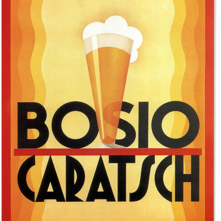 Italian Beer Poster - Birra Bosio & Caratsch