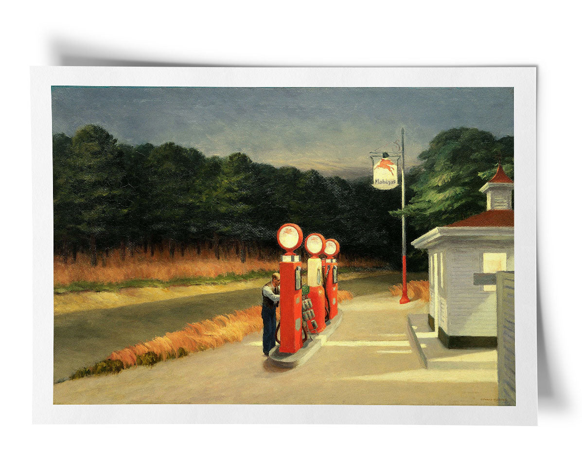 Edward Hopper Art Print - Gas