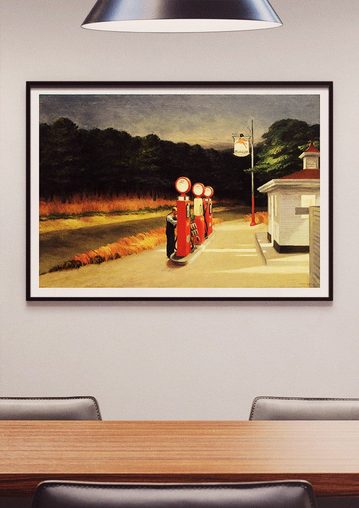 Edward Hopper Art Print - Gas