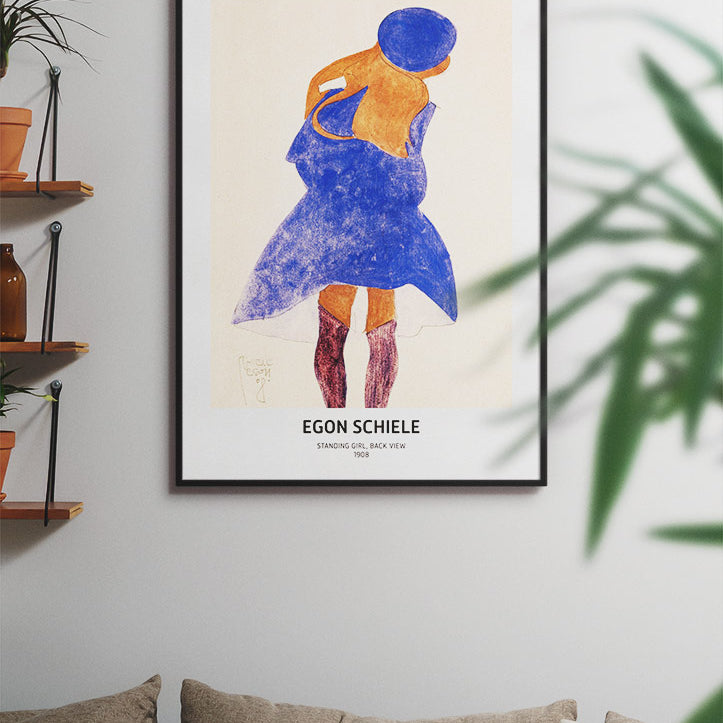 Egon Schiele Art Print - Standing Girl