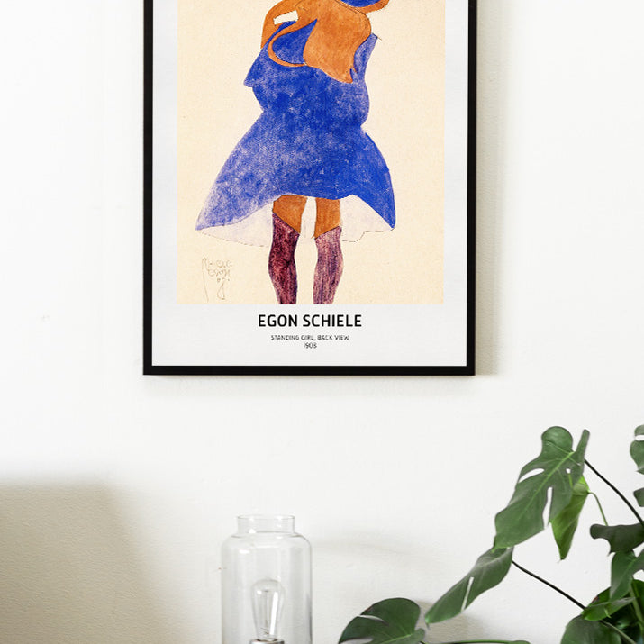 Egon Schiele Art Print - Standing Girl