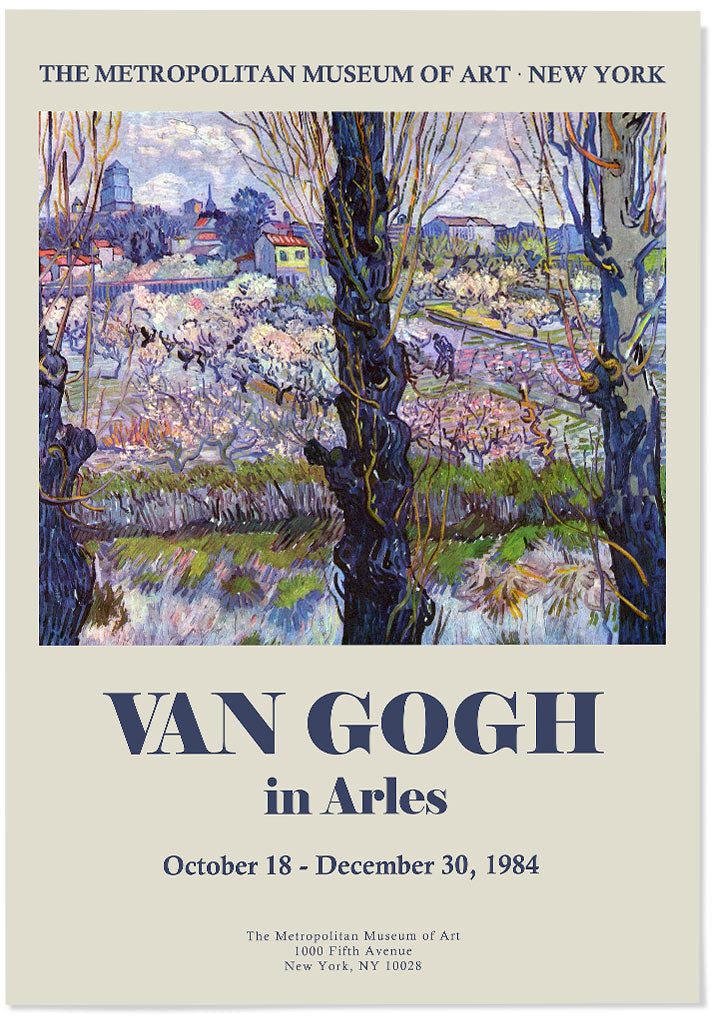 Vincent van Gogh Poster- Flowering Orchards