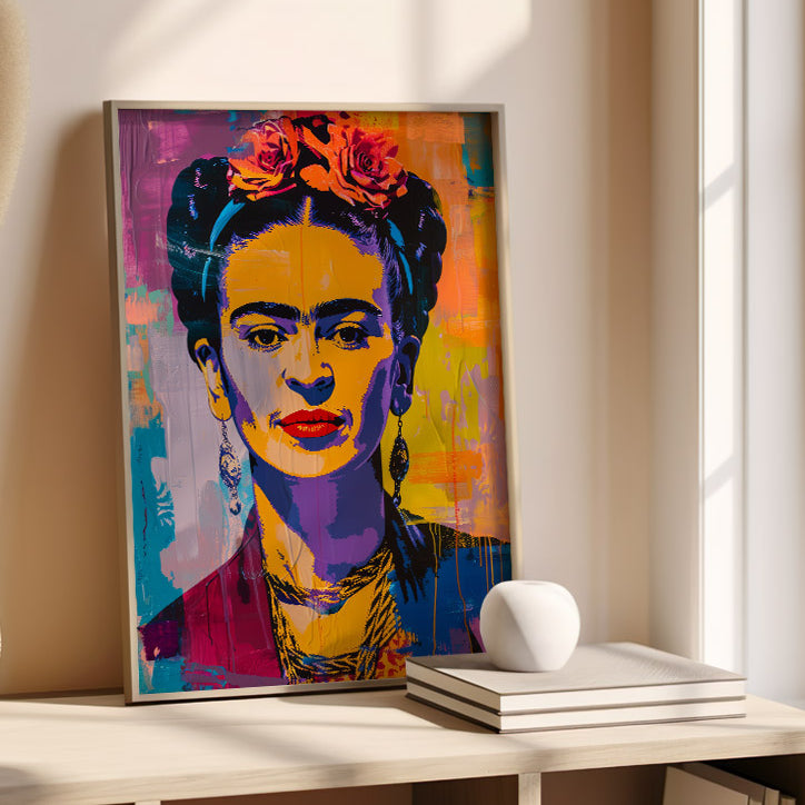 Frida Kahlo Portrait - Inspired by Andy Warhol