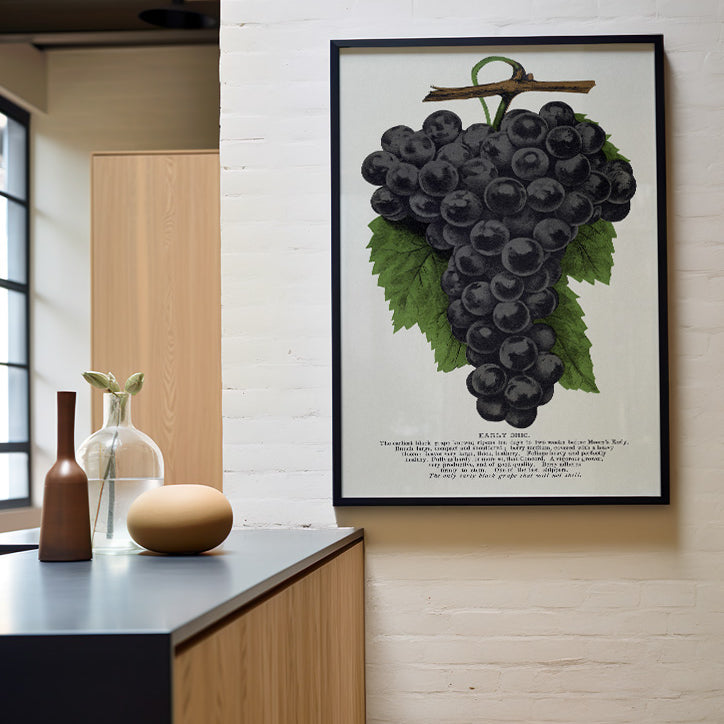 Grape Poster - Kitchen Wall Art