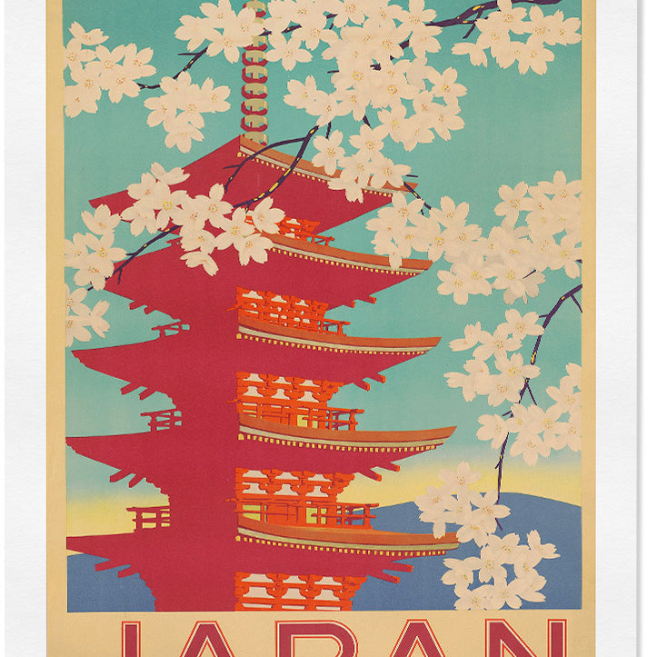 Retro Travel Poster Japan