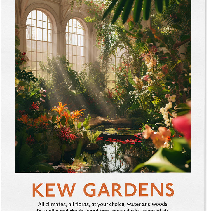 Kew Gardens London Poster