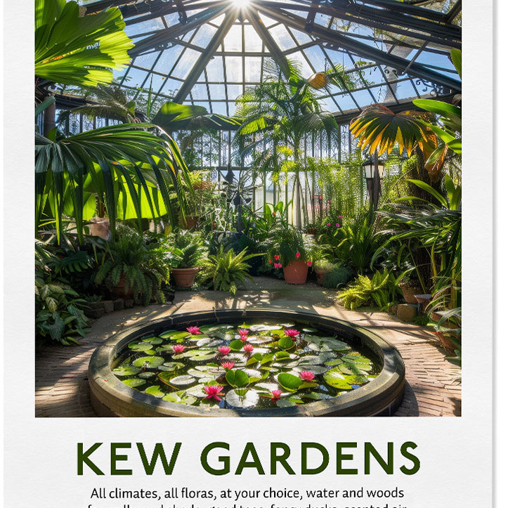 Kew Gardens Palm House Poster