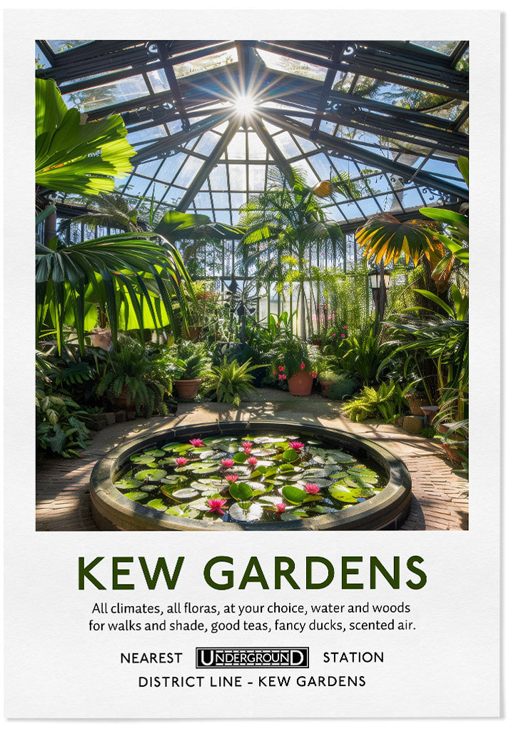 Kew Gardens Palm House Poster