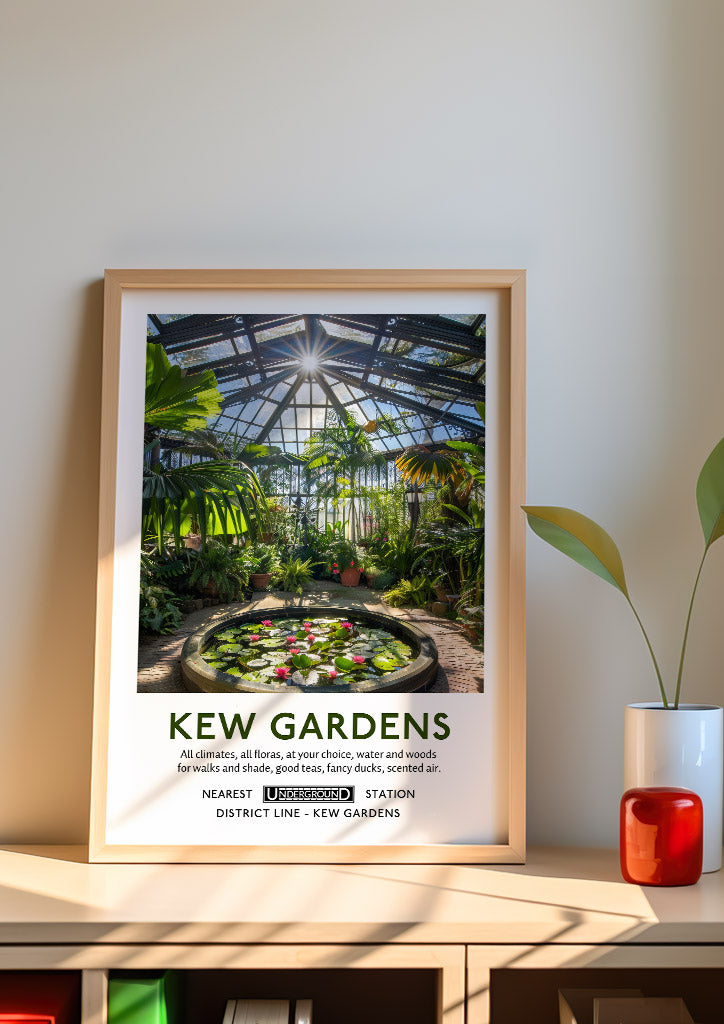 Kew Gardens Palm House Poster