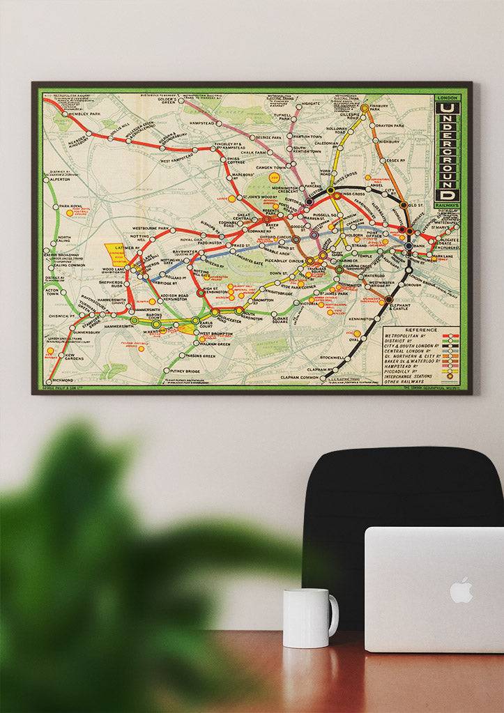 London Underground Map 1912