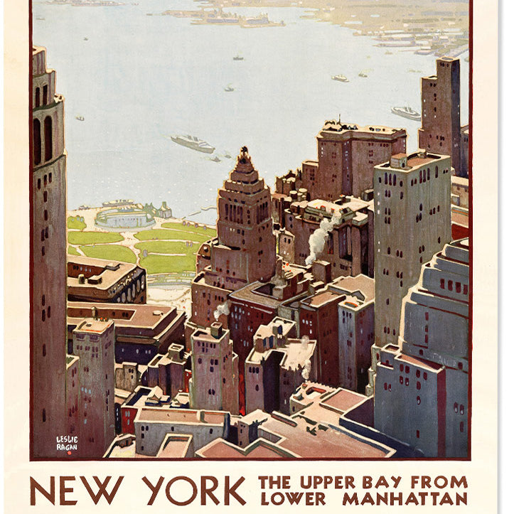 Mahattan, New York Travel Poster