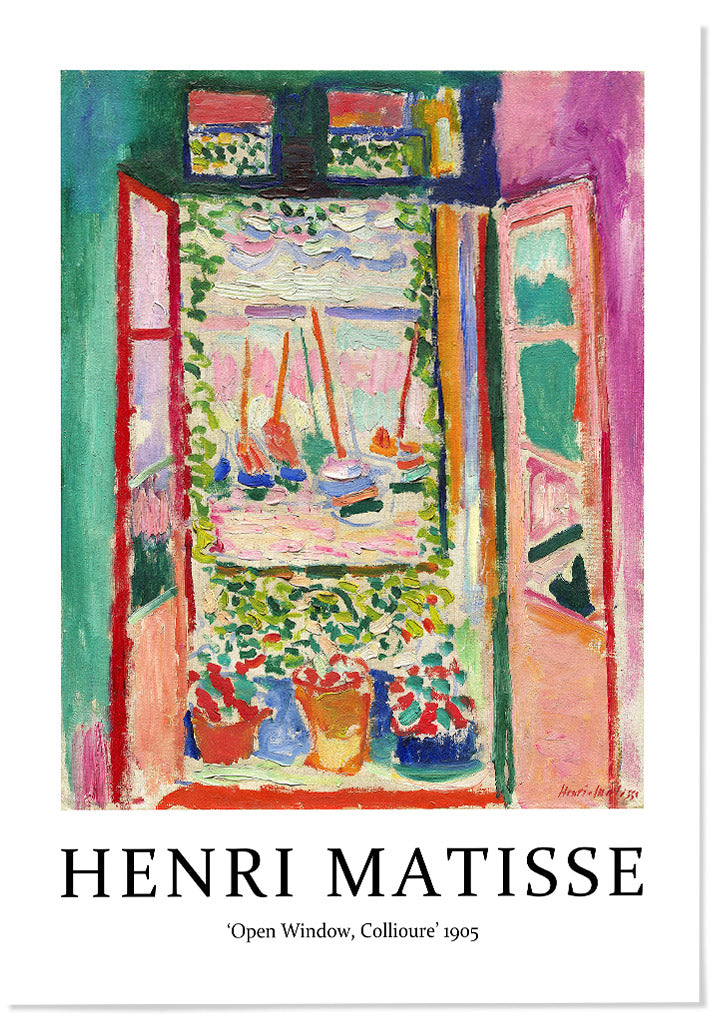 Henri Matisse Open Window Poster