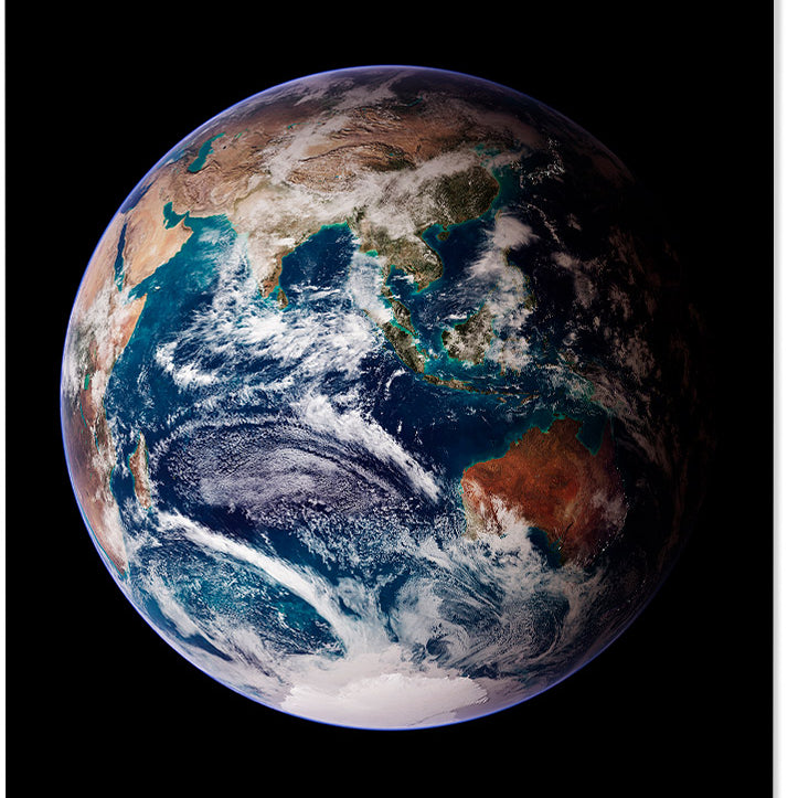 Earth from space by NASA Poster