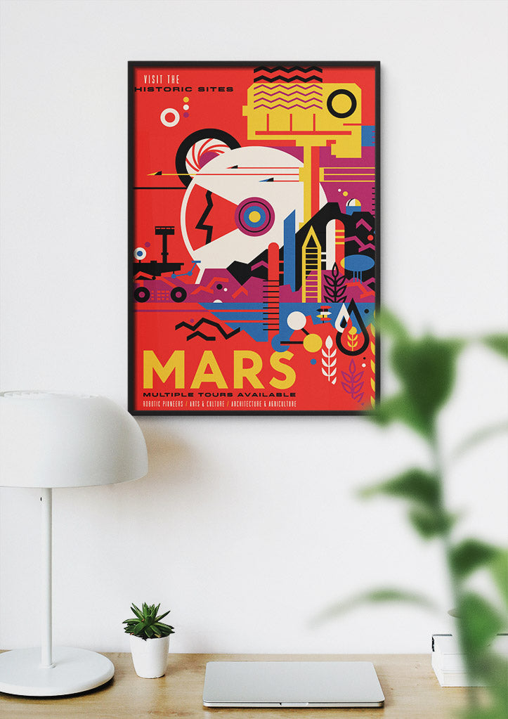 NASA Visions of the Future Poster - Mars