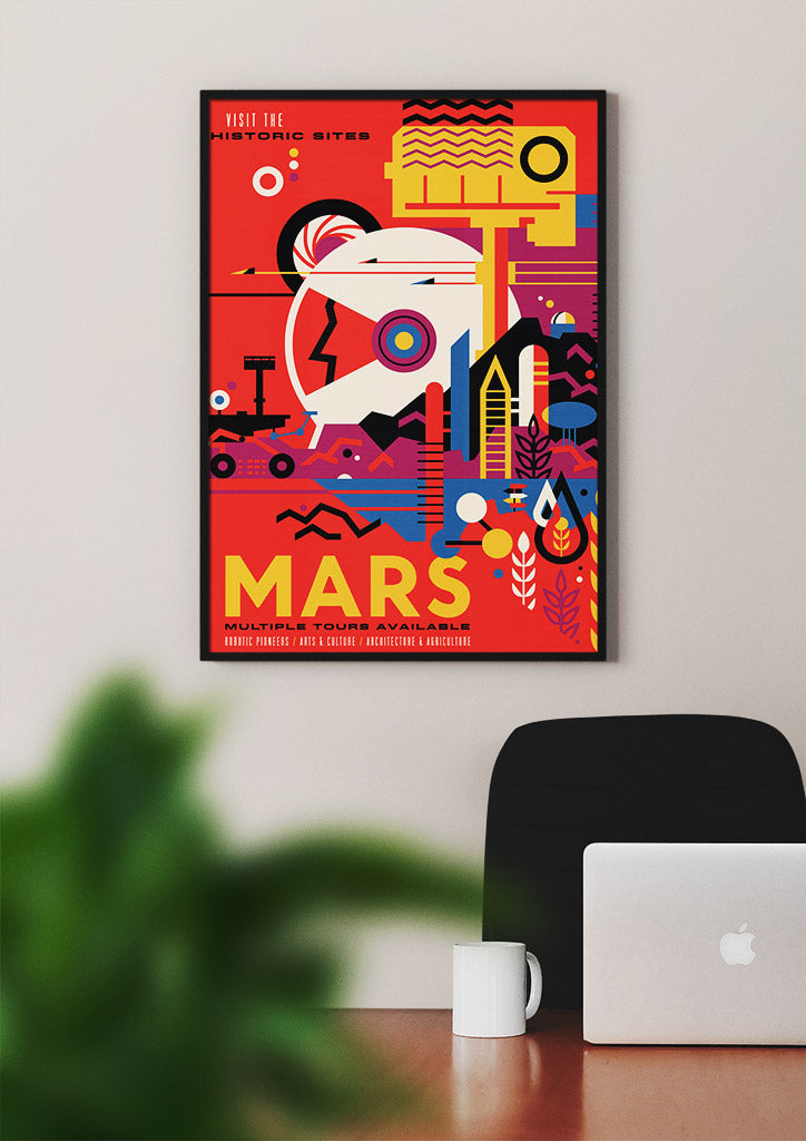 NASA Visions of the Future Poster - Mars