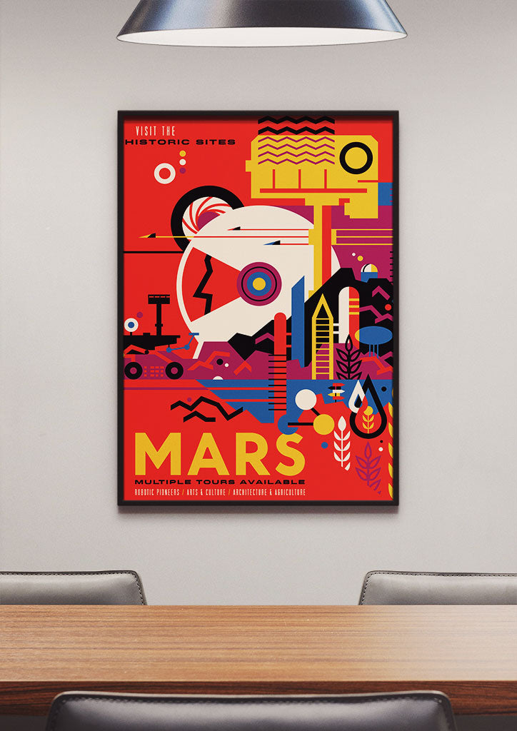 NASA Visions of the Future Poster - Mars