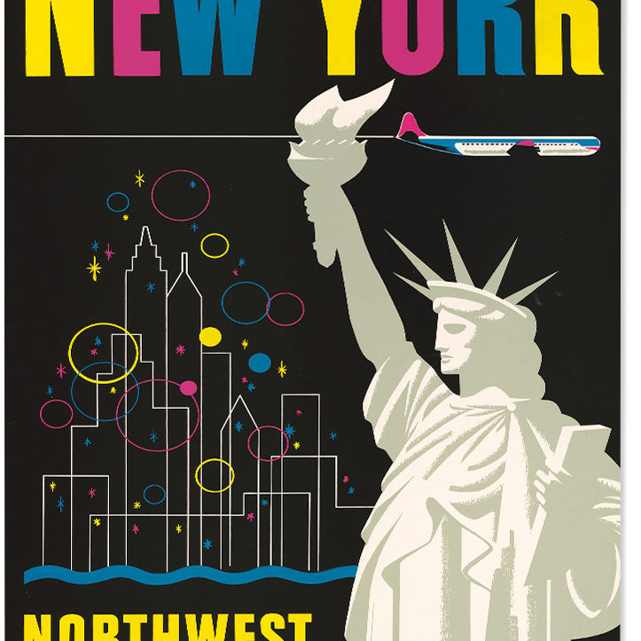 New York Travel Poster Statue of Liberty