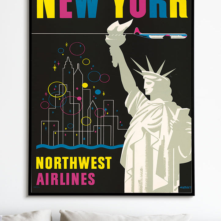 New York Travel Poster Statue of Liberty