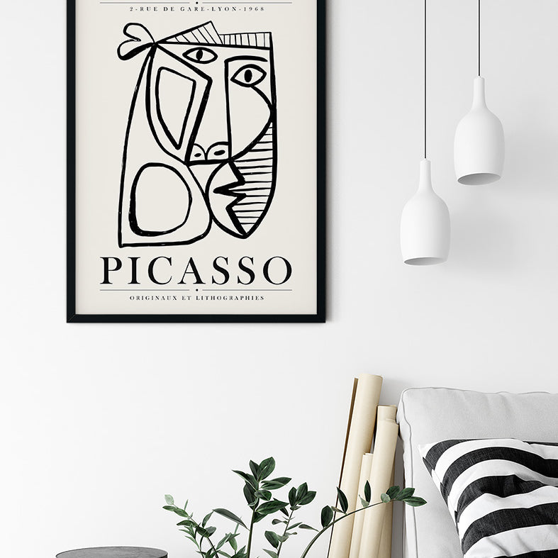 Pablo Picasso Abstract Art Exhibition Poster