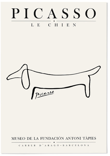 Animal Line Drawings by Pablo Picasso  Modern Minimalist Wall Art –  Posterist