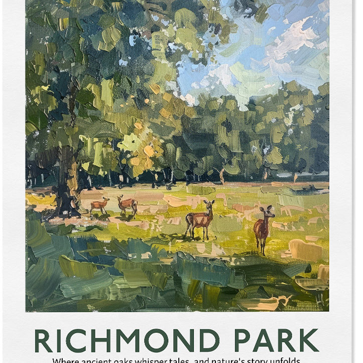 Richmond Park London Poster