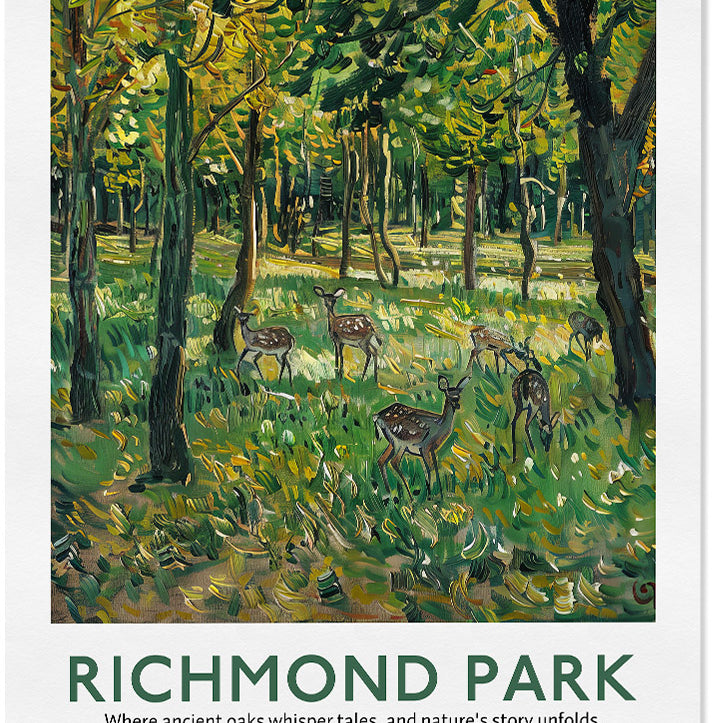 Richmond Park London Poster