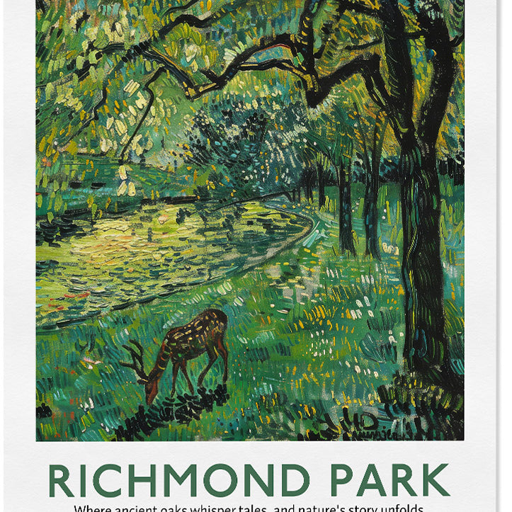 Richmond Park London Poster