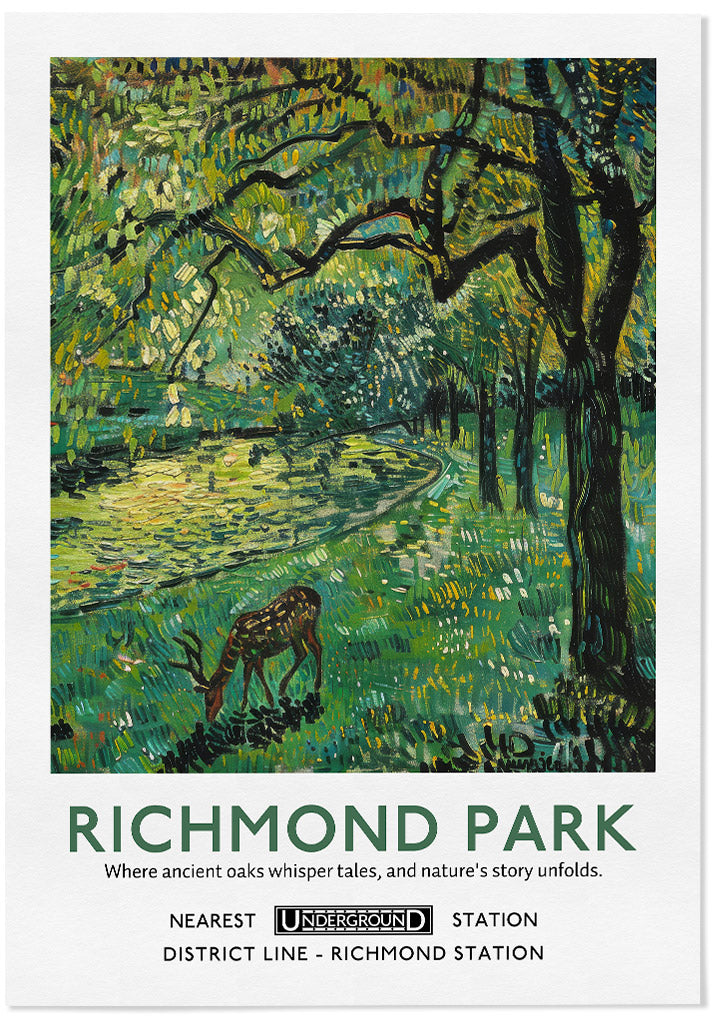 Richmond Park London Poster