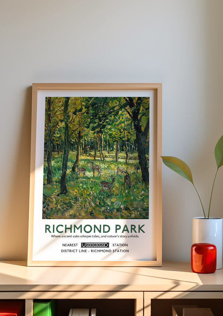 Richmond Park London Poster