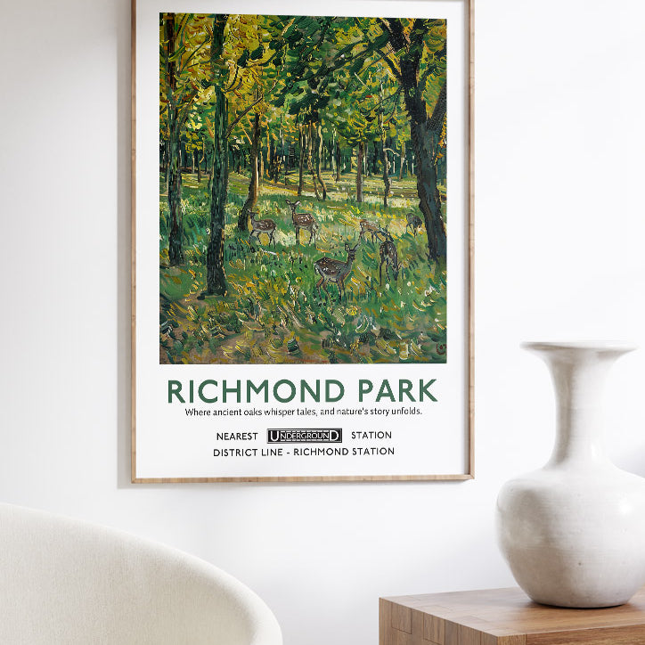 Richmond Park London Poster