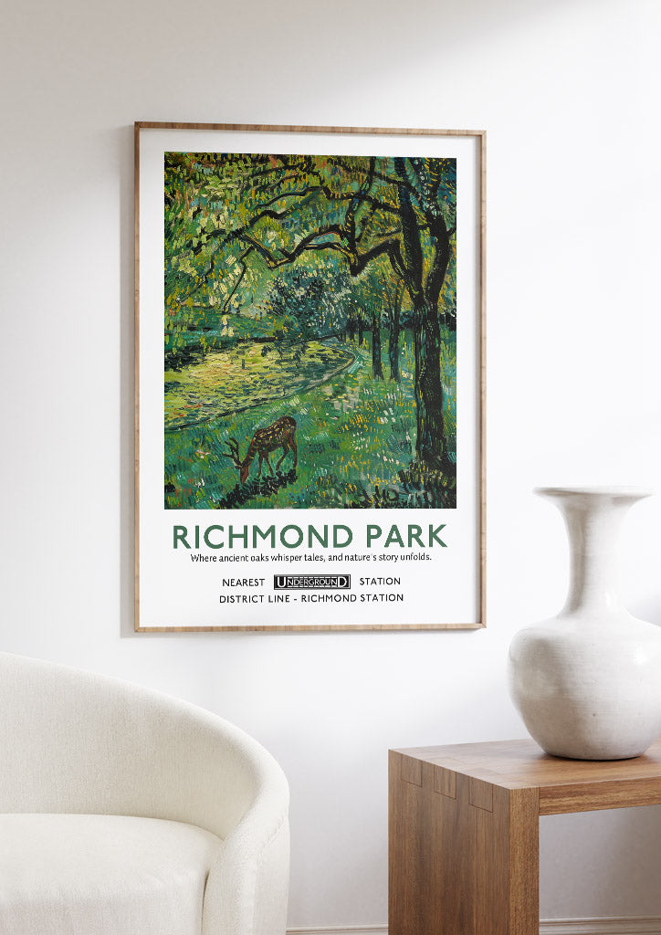 Richmond Park London Poster