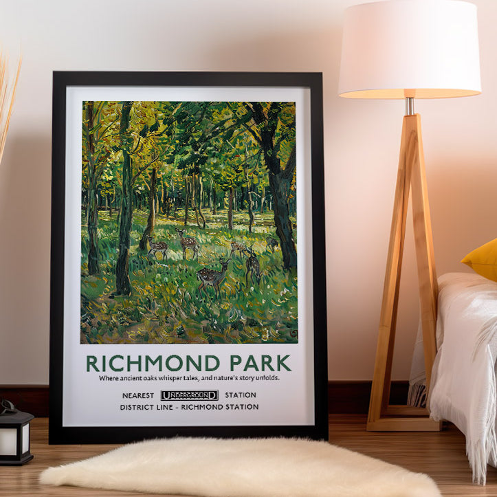 Richmond Park London Poster