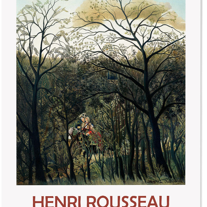 Henri Rousseau Exhibition Poster - Rendezvous in the Forest