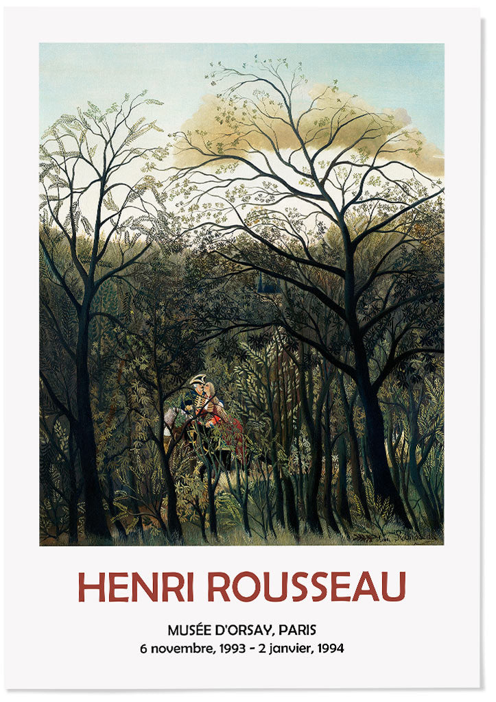 Henri Rousseau Exhibition Poster - Rendezvous in the Forest