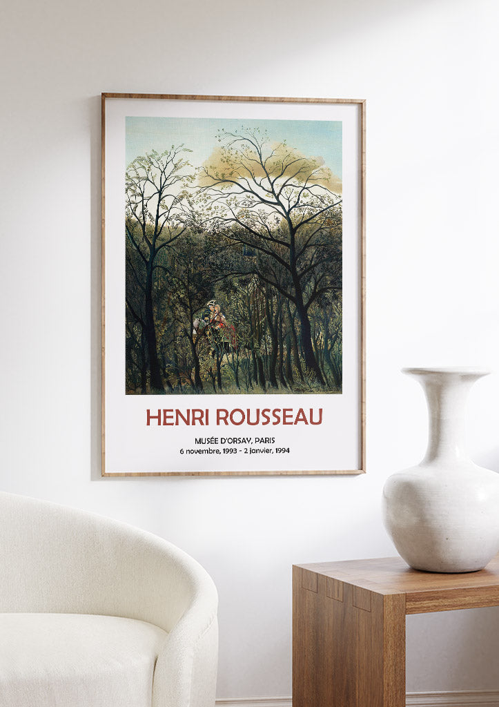 Henri Rousseau Exhibition Poster - Rendezvous in the Forest