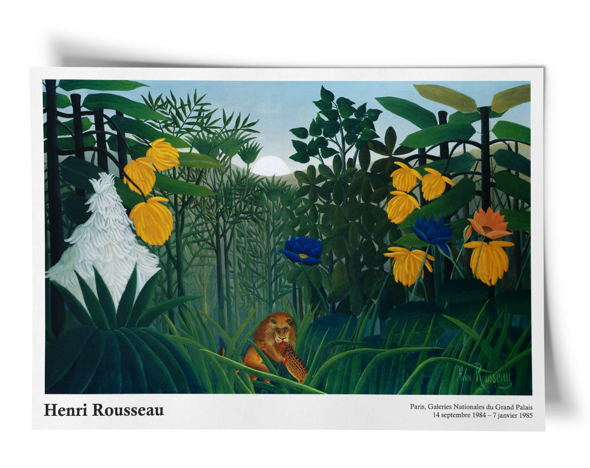 Henri Rousseau 'The Repast of the Lion' Exhibition Print