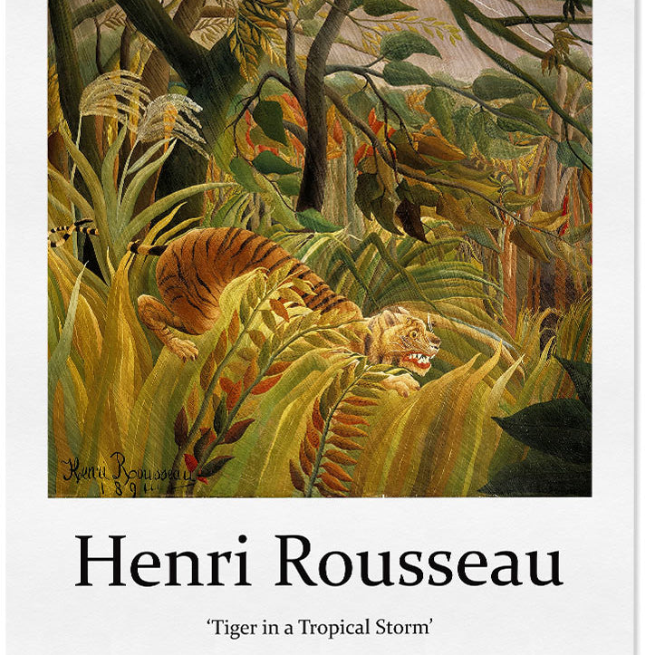 Henri Rousseau 'Tiger in a Tropical Storm' Exhibition Poster