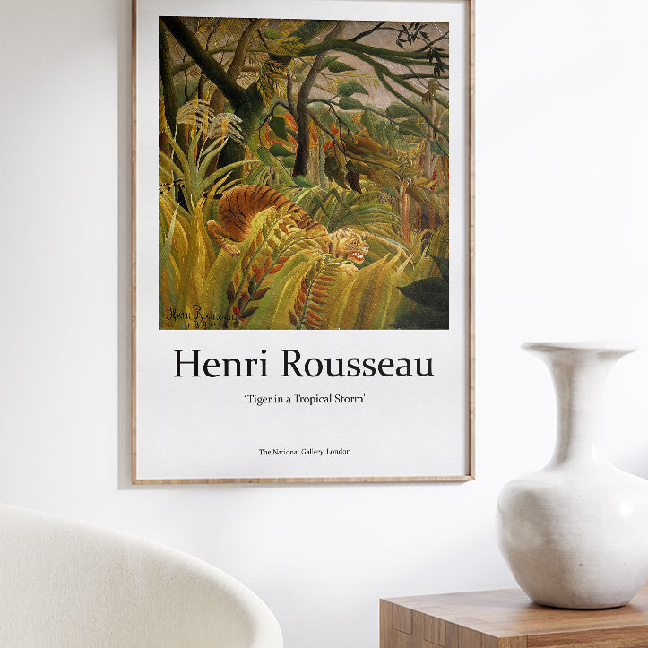 Henri Rousseau 'Tiger in a Tropical Storm' Exhibition Poster