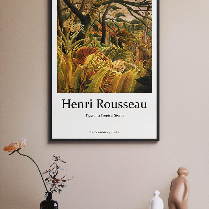 Henri Rousseau 'Tiger in a Tropical Storm' Exhibition Poster