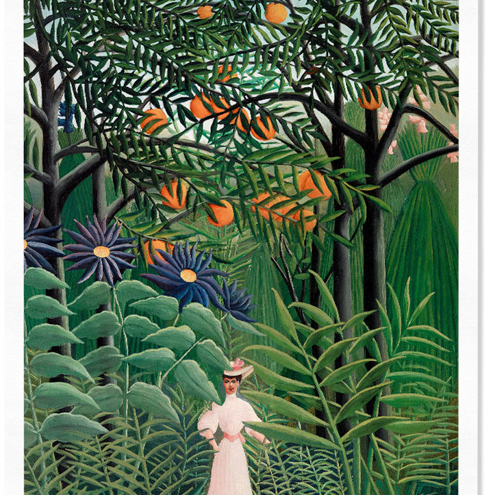 Henri Rousseau - Woman Walking in an Exotic Forest