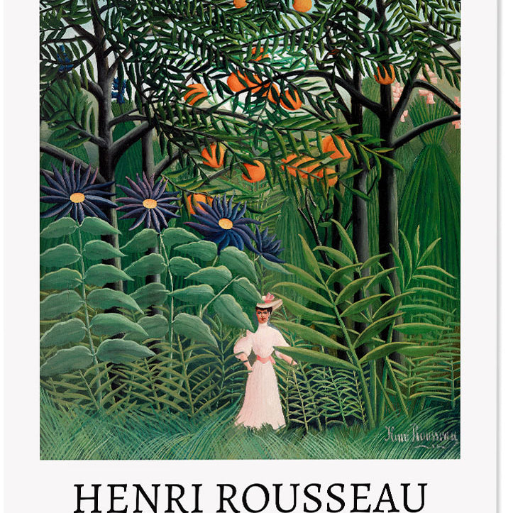 Henri Rousseau - Woman Walking in an Exotic Forest