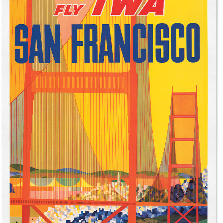 San Francisco California Travel Poster