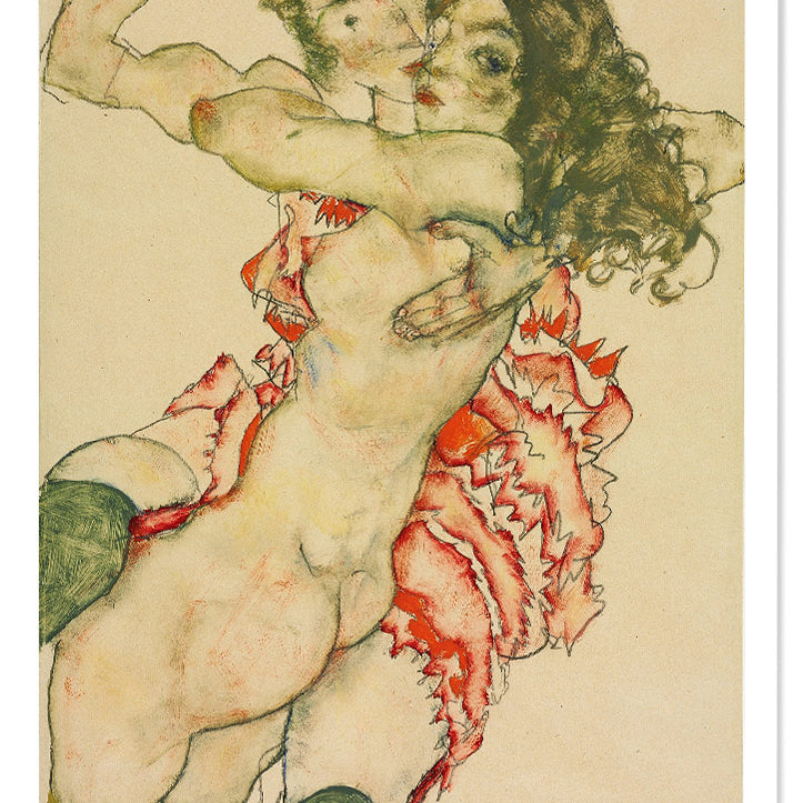 Egon Schiele - Two Women Embracing