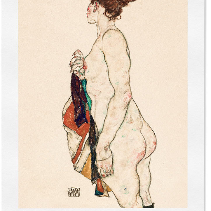 Egon Schiele - Standing Naked Woman