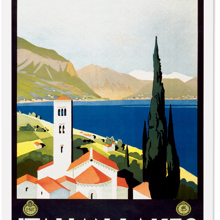 Italian Lakes Travel Poster