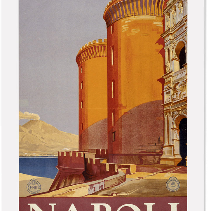 Vintage Napoli Travel Poster